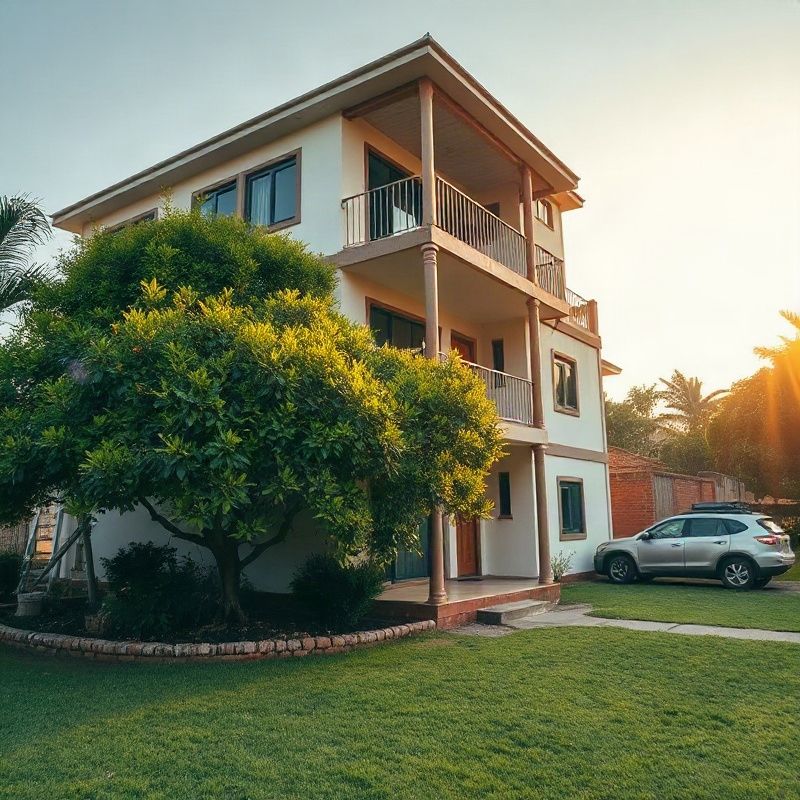 Milimani Kisumu apartment exterior with lush compound