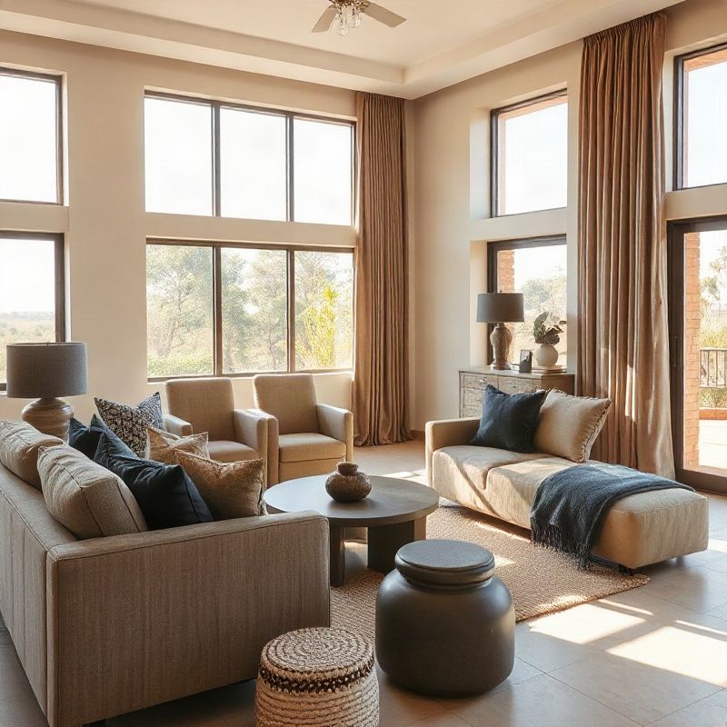 Furnished Kisumu rental interior with natural light