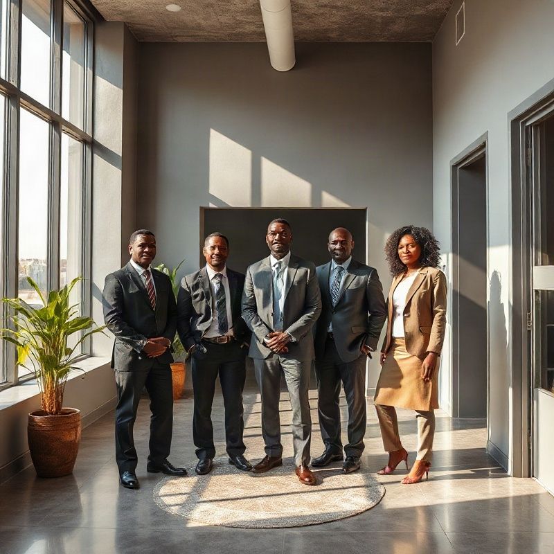 Deltaklumen team in a modern Kisumu office